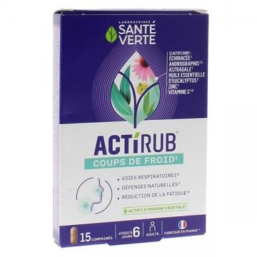 SANTE VERTE - Actirub - Coups de froid -15 comprim&eacute;s