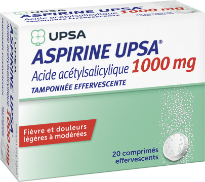 UPSA - Aspirine effervescent 1000 mg 20 comprim&eacute;s