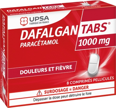 DAFALGAN TABS PARACETAMOL UPSA 1000mg - 8 comprimés pelliculés
