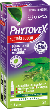 UPSA - PHYTOVEX - Nez Tr&egrave;s Bouch&eacute; Spray Nasal 15ml