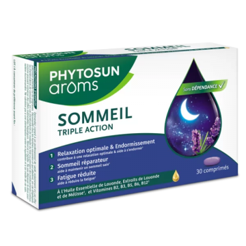 PHYTOSUN AROMS - Sommeil Triple Action 30 comprim&eacute;s
