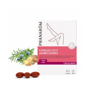 PRANAROM - CIRCULAROM - Jambes L&eacute;g&egrave;res Forte 30 capsules