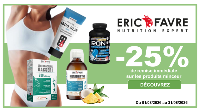 ERIC FAVRE -25% de remise immédiate sur une large sélection de produits minceur