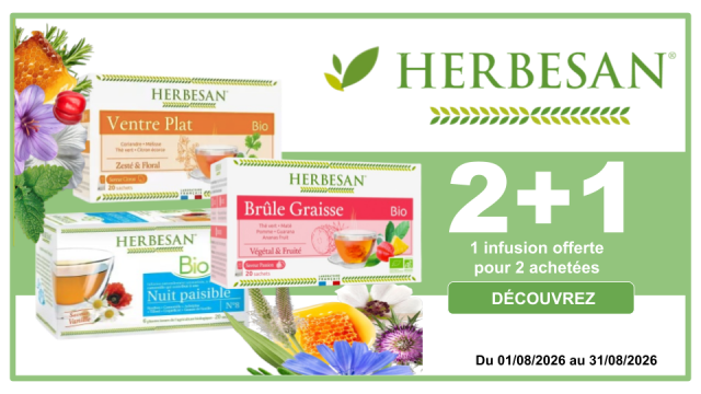 HERBESAN 1 infusion offert pour 2 achetées