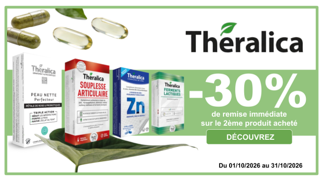 THERALICA -30% de remise imm&eacute;diate sur le 2&egrave;me produit achet&eacute;, le moins cher des 2