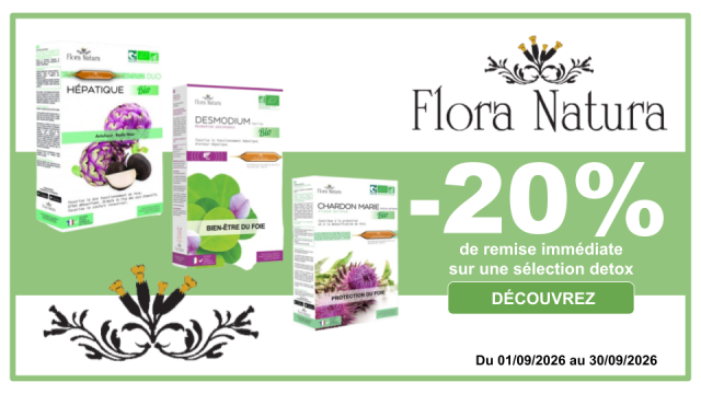 FLORA NATURA -20% de remise immédiate sur une sélection détox