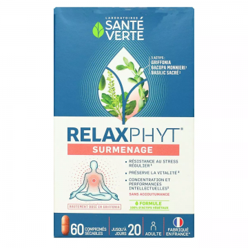 SANTE VERTE - Relaxphyt Surmenage 60 comprim&eacute;s