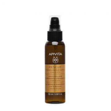 APIVITA - RESCUE - Huile capillaire nourrissante et r&eacute;paratrice et argan et olive 100ml