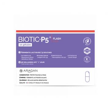 ARAGAN - BIOTIC P5 FLASH - 10 g&eacute;lules