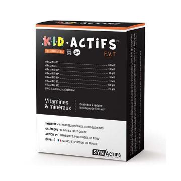 SYNACTIFS - KID.ACTIFS - Vitamines et min&eacute;raux 30 gommes