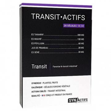 SYNACTIFS - TRANSIT.ACTIFS - Transit 20 g&eacute;lules