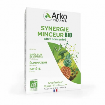 ARKOPHARMA - Arkofluides - Synergie Minceur Bio 20 ampoules 20 jours
