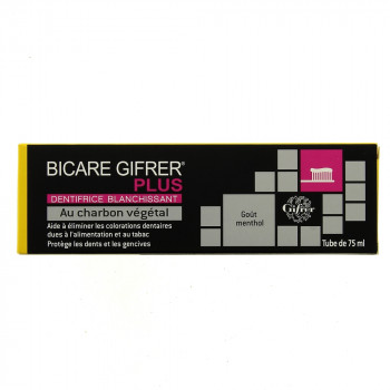 BICARE GIFRER - Dentifrice Blanchissant au Charbon V&eacute;g&eacute;tal 75ml