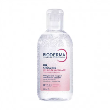 BIODERMA - CR&Eacute;ALINE AR+ - Gel&eacute;e Micellaire Nettoyant anti-rougeurs d&eacute;maquillant apaisant 250ml
