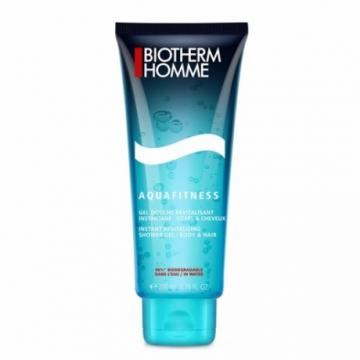 BIOTHERM HOMME - AQUAFITNESS gel douche revitalisant corps & cheveux 200ml