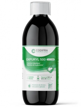 EXPURYL 500 - Fonction h&eacute;patique Maintien de la glyc&eacute;mie Solution buvable 500ml