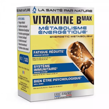 ERIC FAVRE - VITAMINE B MAX - M&eacute;tabolisme &Eacute;nerg&eacute;tique 90 comprim&eacute;s