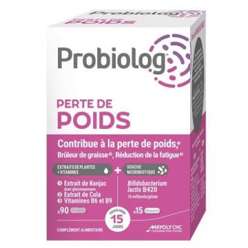 PROBIOLOG - Perte de Poids - Br&ucirc;leur de Graisse, R&eacute;duction de la Fatigue 90 + 15 g&eacute;lules