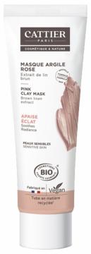 CATTIER - Masque argile rose peaux sensibles bio 100ml