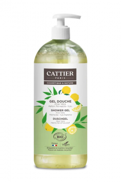 CATTIER - Gel douche aloe vera Bio parfum th&eacute; matcha yuzu1L