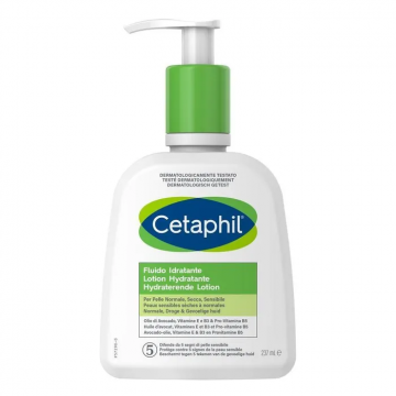 CETAPHIL - Lotion Hydratante - Visage et Corps - Peaux Sensibles S&egrave;ches &agrave; Normales, 237ml