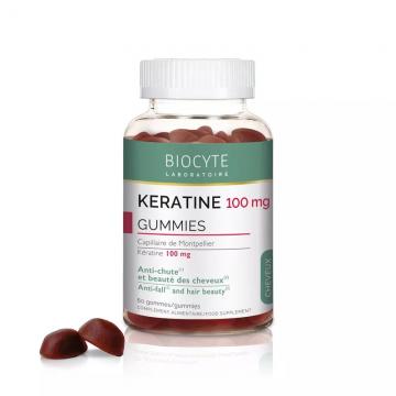 BIOCYTE - KERATINE 100mg - Gummies - Anti-chute et beaut&eacute; des cheveux 60 gommes