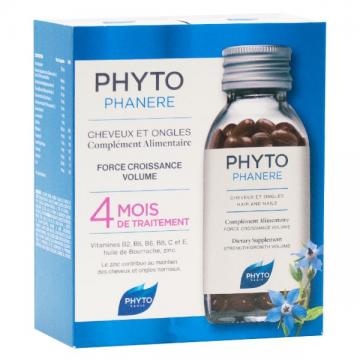 PHYTOPHANERE - Cheveux et ongles 4 mois Lot de 2 x 120 gelules