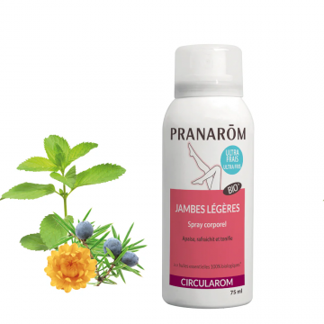 PRANAROM - Circularom -  Spray corporel circulation jambes l&eacute;g&egrave;res 75ml