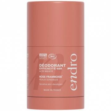 ENDRO - D&eacute;odorant stick rechargeable Parfum Rose-framboise 50g