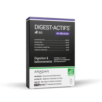 ARAGAN - DIGEST.ACTIFS BIO - Digestion & Ballonnements  30 g&eacute;lules