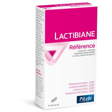 LACTIBIANE - R&Eacute;F&Eacute;RENCE - 4 souches microbiotiques 10 milliards par g&eacute;lule 30 g&eacute;lules v&eacute;g&eacute;tales