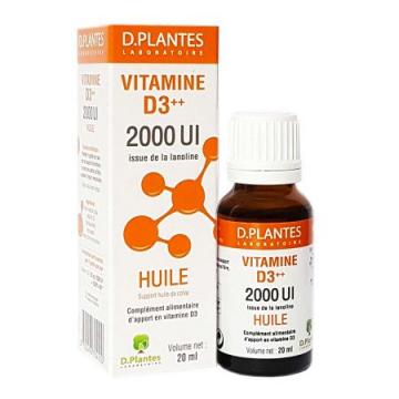 D PLANTES VITAMINE D3 2000 UI - Huile 20ML