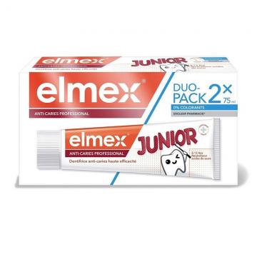 ELMEX - JUNIOR - Dentifrice anti-caries professional  6-12 ans 2x75ml