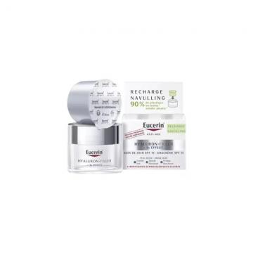 EUCERIN - Hyaluron-Filler + 3X Effect Soin de Jour SPF 15 Peau S&egrave;che Recharge, 50 ml