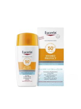 EUCERIN - SUN PROTECTION - Fluide Solaire Ultra-L&eacute;ger Hydro Protect SPF50+ - Visage tous types de peaux, 50ml