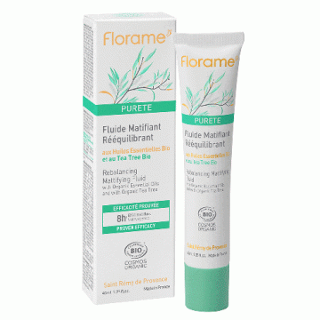 FLORAME - Fluide matifiant et reequilibrant bio  40ml