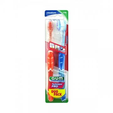 GUM Technique Pro - Brosse &agrave; dents R1528 Medium Duo Pack