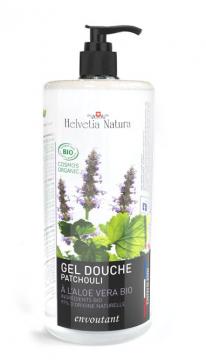 HELVETIA NATURA - Gel douche patchouli aloe vera bio 1L