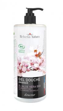 HELVETIA NATURA - Gel douche amande aleo vera bio 1L