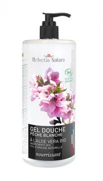 HELVETIA - Gel douche aloe vera p&ecirc;che blanche 1l