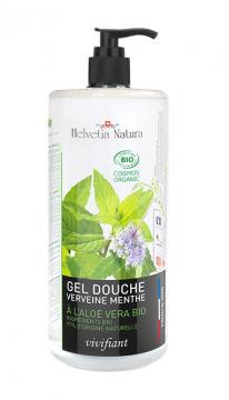 HELVETIA - Gel douche verveine menthe bio a L'aloe vera 1l