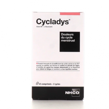 NHCO - Cycladys - Douleurs du cycle menstruel 45 comprim&eacute;s