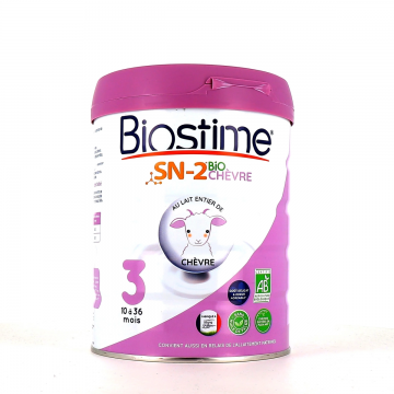 BIOSTIME - Lait de Ch&egrave;vre 3&egrave;me &acirc;ge 10-36 mois 800g