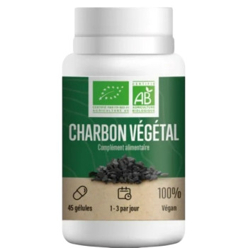 LERO - Charbon V&eacute;g&eacute;tal Bio 45 g&eacute;lules