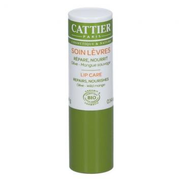 CATTIER - Soin des L&egrave;vres Nourrissant Bio olive & mangue sauvage stick 4g