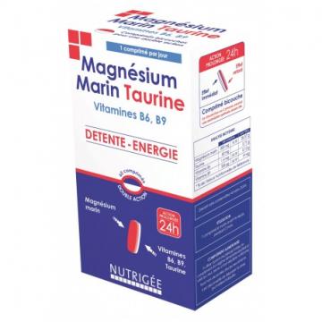 NUTRIGEE - MAGNESIUM MARIN TAURINE Vitamines B6,B9 - 60 comprim&eacute;s
