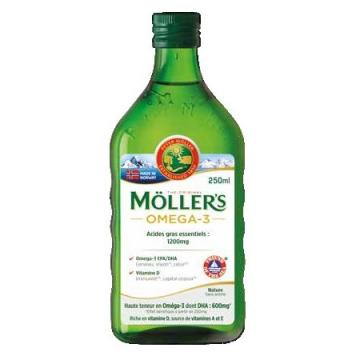 M&Ouml;LLERS  OMEGA 3 - Huile de Foie de Morue 250ml