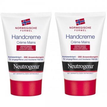 NEUTROGENA - Cr&egrave;me Mains Concentr&eacute;e sans parfum lot de 2 x 50 ml