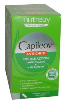 NUTREOV - CAPILEOV anti-chute double action 3 bo&icirc;tes de 30 g&eacute;lules