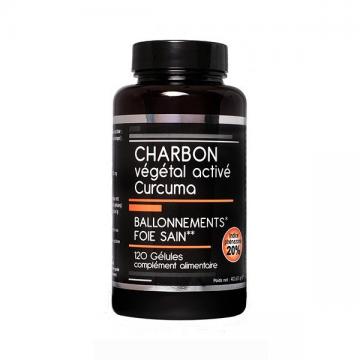 NUTRIVIE - CHARBON V&Eacute;G&Eacute;TAL ACTIV&Eacute; CURCUMA - 60 g&eacute;lules